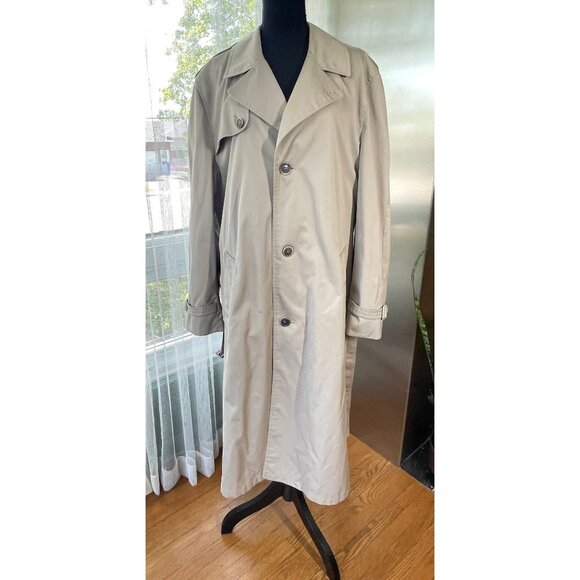 Vintage 1980s Pierre Cardin tan trench coat, gender neutral, (Medium) - Picture 7 of 9